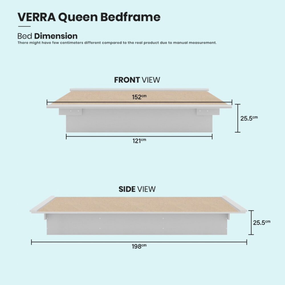 Vera Series Queen tatami bed frame / Japanese Floating Queen Bed Frame Wooden Zen Platform Bed Katil Queen - Image 7