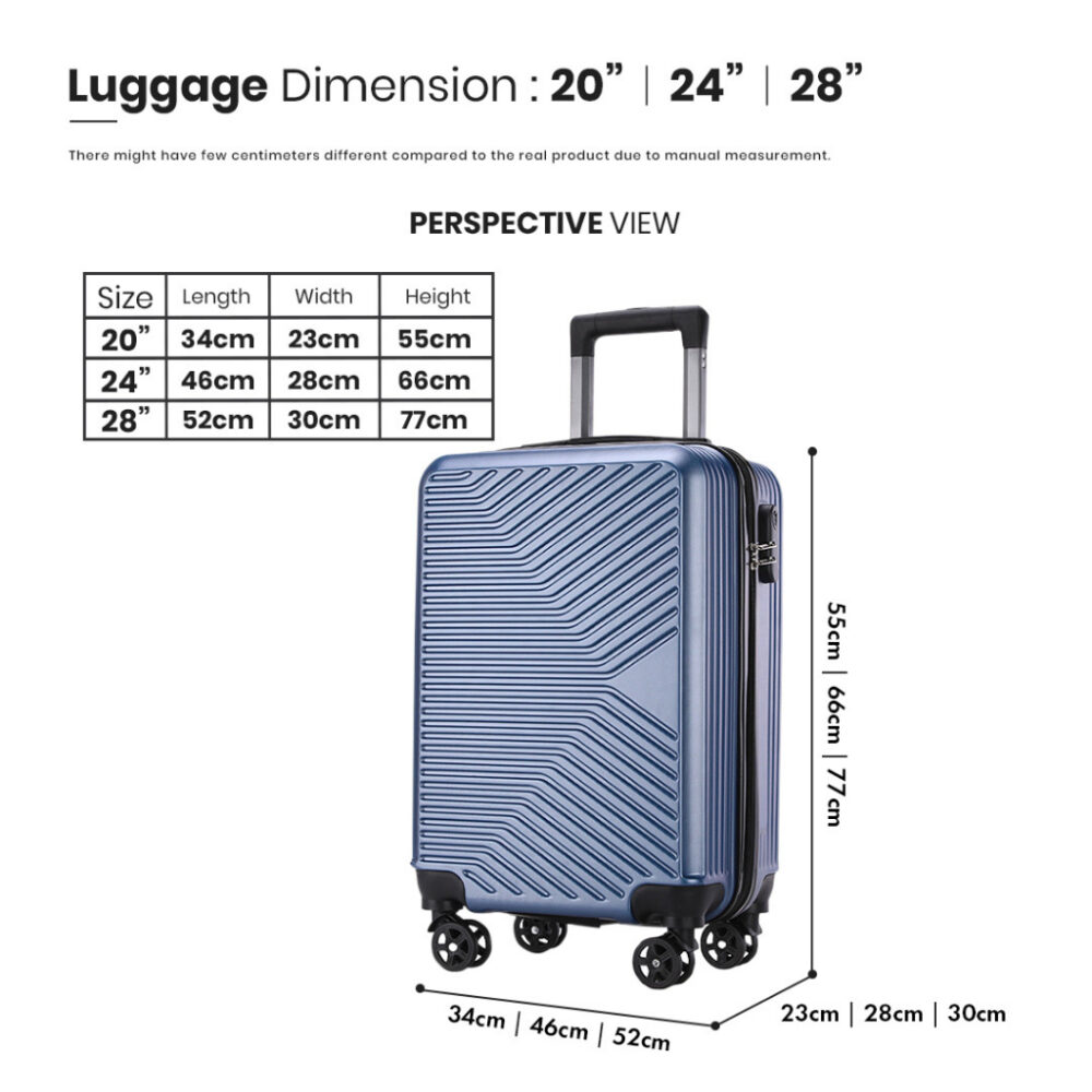 Spruce Protect-Plus Hard Case Travel Luggage with 360°Spinner & Secure Lock and Innovative Hanger/20'',24'',28'' - Image 9
