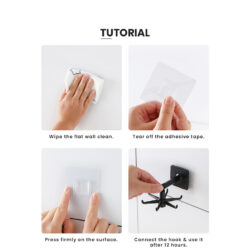 360° Rotatable Cooking Utensil Hanger Self-adhesive Hanger Wall-mounted Kitchen Tools - Image 6