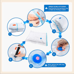 Vacuum Compressed Storage Bag Resealable Organizer - Image 5
