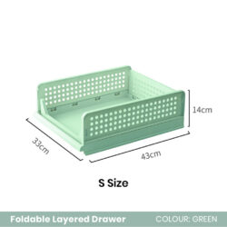 LILAC Multipurpose Stackable Detachable Drawer Rack Storage Cabinets Wardrobe Organizer Basket/Layered Partition - Image 9