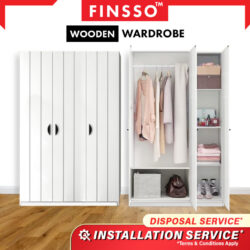 ARMOIRE Bedroom Concept Wooden Wardrobe / Kabinet / Almari Baju/Arlo/3 door wardrobe / Wardrobe Customizable - Image 4