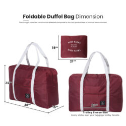 WIND BLOWS Duffel Bag Travel Bag Large Luggage Foldable Travel Bag Melancong Wind Blow - Image 6