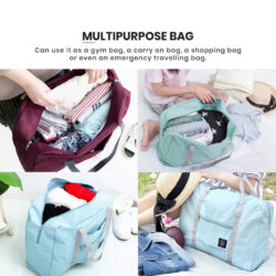 WIND BLOWS Duffel Bag Travel Bag Large Luggage Foldable Travel Bag Melancong Wind Blow - Image 4