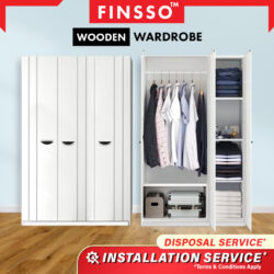 ARMOIRE Bedroom Concept Wooden Wardrobe / Kabinet / Almari Baju/Arlo/3 door wardrobe / Wardrobe Customizable - Image 2