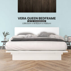 Vera Series Queen tatami bed frame / Japanese Floating Queen Bed Frame Wooden Zen Platform Bed Katil Queen - Image 5