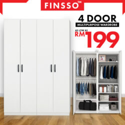 4 door wooden wardrobe/2door multifunctional wardrobe WITH 2 hanging pole