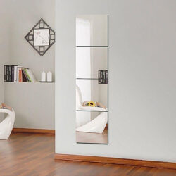 WALL MIRROR GLASS with self adhesive tape, 4pcs/pack (22x22 cm each mirror)/ CERMIN VIRAL/ CERMIN DINDING/CERMIN - Image 4