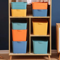 Tunkaron Multipurpose Stackable Storage Organizer Box Container Basket Portable Handle Storage Box With Lid - Image 7