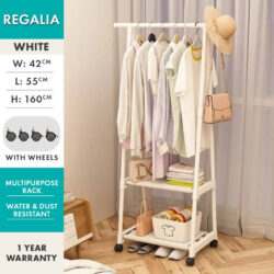REGALIA Rak Baju Murah/ Hanging Rack /Rak Baju Serbaguna / Rak Baju Beroda / Rak Serbaguna / Rak kasut+Rak baju - Image 6