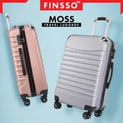 Moss Travel luggage ABS material bag 20"/24"/28" inch plain travel suitcase beg - Image 2