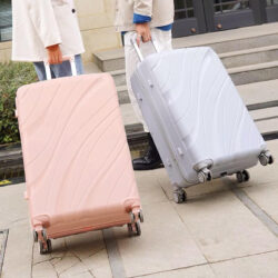 Hemlock PP material suitcase new pattern wave design travel luggage bag 14inch,20inch,24 inch,28inch/beg bagasi - Image 3