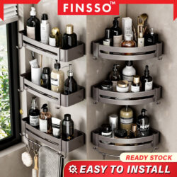 Stainless Steel Multi-Usage Bromes rak sabun bilik mandi /Toilet Rack / rak bilik mandi (free glue & holder) - Image 5