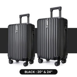 Gaura Travel luggage ABS material bag 20"/24" inch plain travel suitcase beg - Image 5