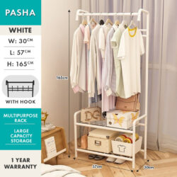 REGALIA Rak Baju Murah/ Hanging Rack /Rak Baju Serbaguna / Rak Baju Beroda / Rak Serbaguna / Rak kasut+Rak baju - Image 9