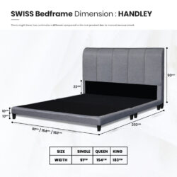 Swiss-Foundation Divan Queen Bed Frame Katil Queen / Queen Bed Frame / Luxury Bedframe (Queen & King) - Image 8