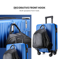 Gaura Travel luggage ABS material bag 20"/24" inch plain travel suitcase beg - Image 6