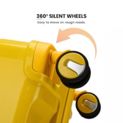 Hosta High-Quality Polypropylene Plastic (PP) PP material suitcase new pattern wave design travel luggage bag - Image 7