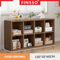 Natoo 4 Tier Bookshelf /Buku Rak Shelves Bookcase / Rak Buku 8 Tingkat / book shelves - Image 7