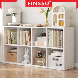 Natoo 4 Tier Bookshelf /Buku Rak Shelves Bookcase / Rak Buku 8 Tingkat / book shelves - Image 4