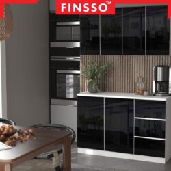 High Gloss kitchen cabinet with Waterproof Surface / Wall Shelves / kabinet dapur / industrial kitchen - Image 3