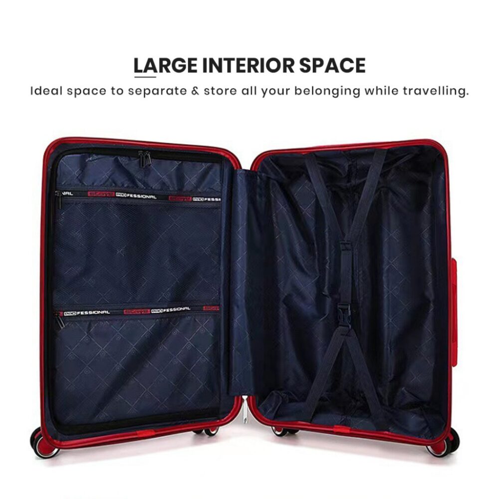 100% PP Material New Pattern Wave Design Travel Luggage Bag 14inch,20inch,24 inch,28inch/WEDELIA LUGGAGE - Image 7