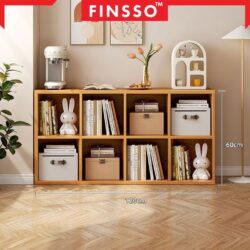 Natoo 4 Tier Bookshelf /Buku Rak Shelves Bookcase / Rak Buku 8 Tingkat / book shelves - Image 2
