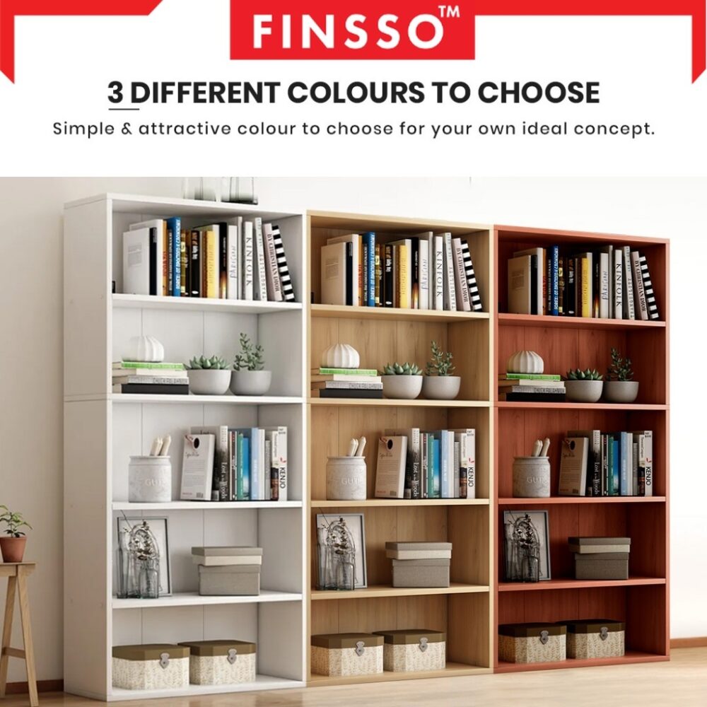 Alder Multipurpose 5 Tier Bookshelf File Cabinet Storage Shelf - Image 6