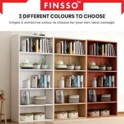 Alder Multipurpose 5 Tier Bookshelf File Cabinet Storage Shelf - Image 6