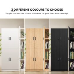 Modern Large Multifunctional Book Cabinet with 2 Door 5 tier /Bookshelf / Bookshelves - Image 7