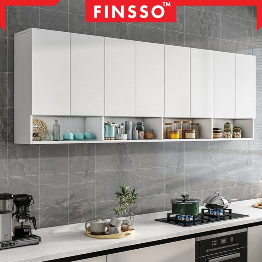 30cm High Gloss Kitchen Cabinet with Waterproof Surface with Shelves/ Kitchen Wall Rack / kabinet dapur gantung