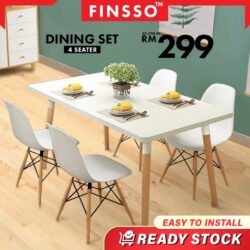 Dining Table with 4 chairs / meja makan 4 kerusi / meja makan