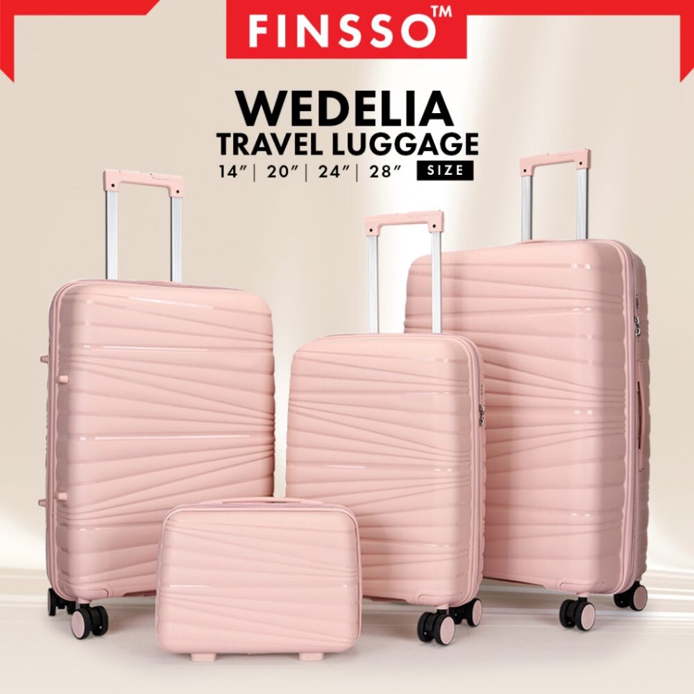 100% PP Material New Pattern Wave Design Travel Luggage Bag 14inch,20inch,24 inch,28inch/WEDELIA LUGGAGE