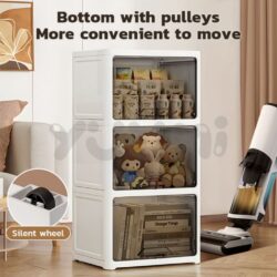 Cosmos Multiuse Stackable Plastic Storage Box with Flip door / almari baju / kotak - Image 8