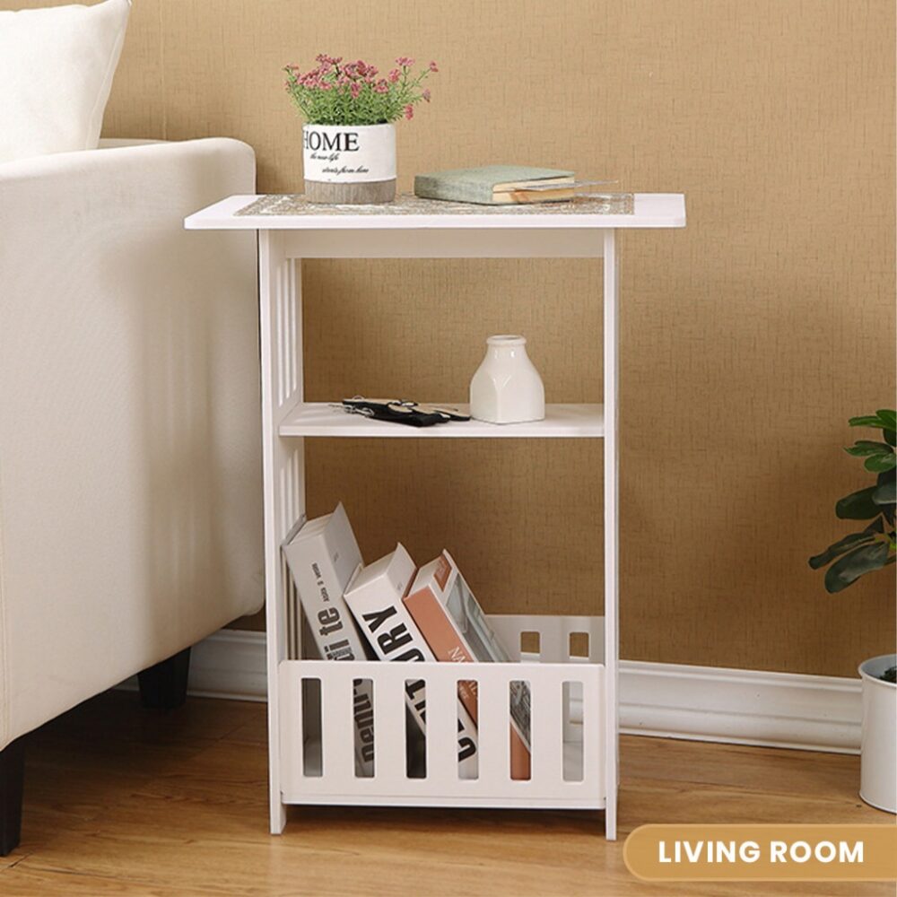 Small Coffee Table Lightweight Modern Wooden Square Small Coffee Side Table - Image 4