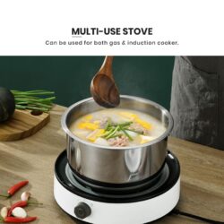CASSIA 5 in 1 Stainless Steel Pot /410 Stainless Steel/Food Stock With Lid Periuk Masak Food Storage/indian pot - Image 6