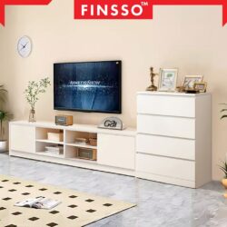 6 Feet Modern TV Cabinet /TV Console/ Media Storage/ Rak TV /Almari Tv /Tv Kabinet /Kenda/Coffee Table - Image 3