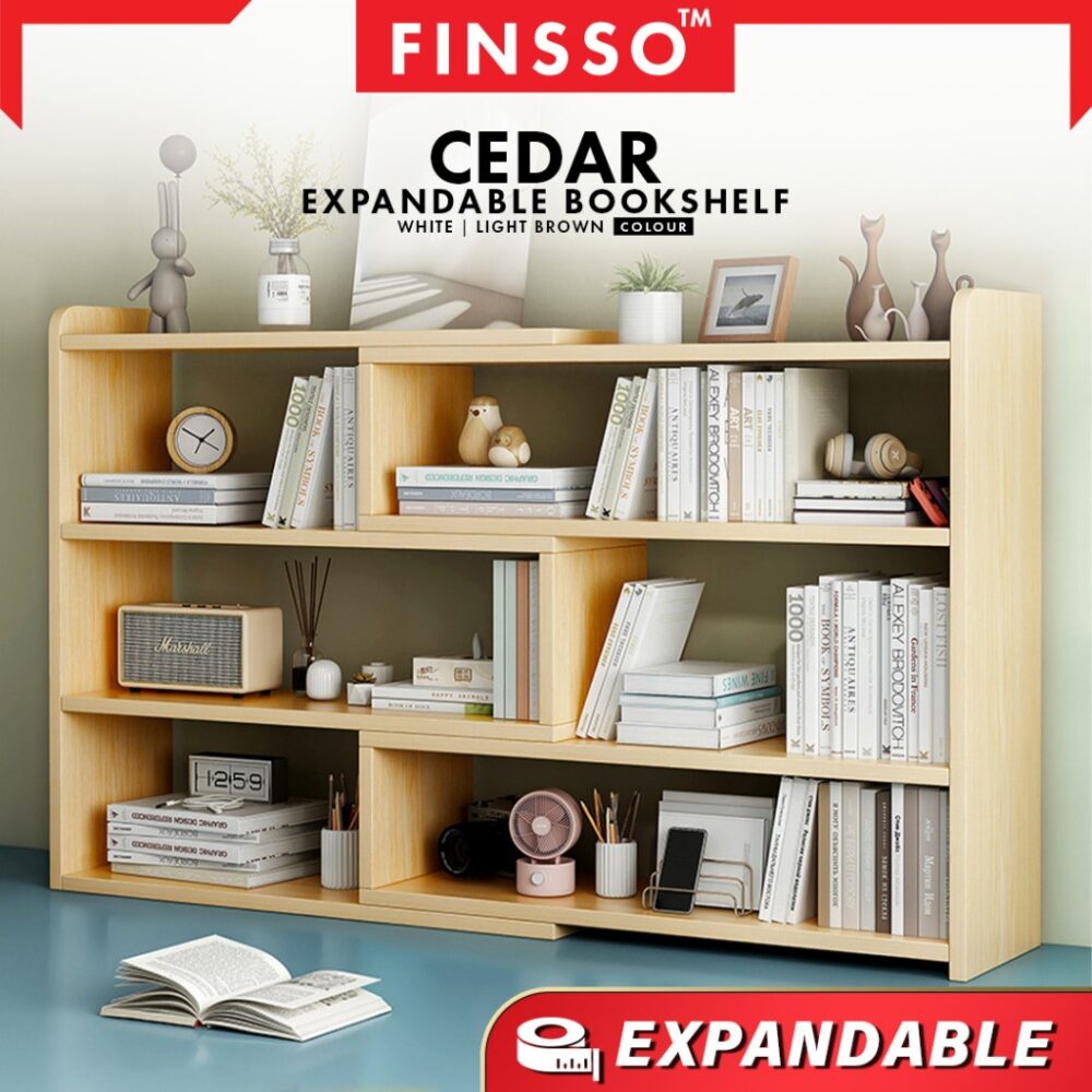 Cedar Expandable & Adjustable & Simple Bookshelf / Rak Buku / Book Storage Cabinet Modern / bookshelves - Image 2