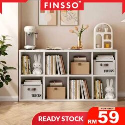 Natoo 4 Tier Bookshelf /Buku Rak Shelves Bookcase / Rak Buku 8 Tingkat / book shelves