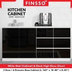 High Gloss kitchen cabinet with Waterproof Surface / Wall Shelves / kabinet dapur / industrial kitchen - Image 5