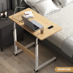 Adjustable Height Lifting Table with Wheel Bedside Laptop Table/ Sofa side table - Image 3