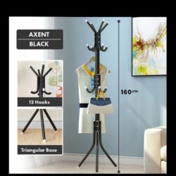Higher Quality 12 hook / 9 hook Hanging Pole Rack / Penyangkut Baju /Penyangkut Beg / Rak Baju - Image 6