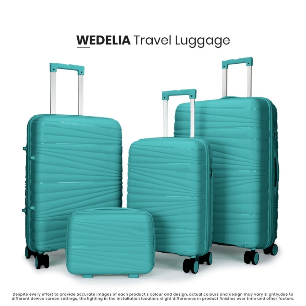 100% PP Material New Pattern Wave Design Travel Luggage Bag 14inch,20inch,24 inch,28inch/WEDELIA LUGGAGE - Image 2
