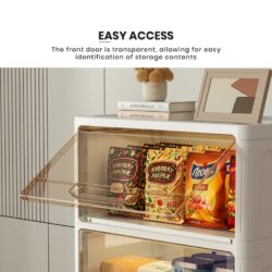 Cosmos Multiuse Stackable Plastic Storage Box with Flip door / almari baju / kotak - Image 4