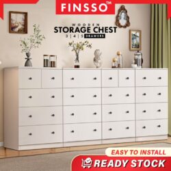 XL Size 5 / 4 Chest Drawer Clothes Storage With Knob/ Almari Baju - Laci Baju / Wardrobe - Image 2