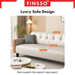 Khalifa Luxury Sofa PVC CLASSIC LEATHER & FABRIC - Image 7