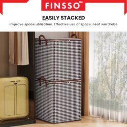 Houndstooth Storage Bag with handle - Image 5