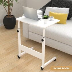 Adjustable Height Lifting Table with Wheel Bedside Laptop Table/ Sofa side table - Image 2