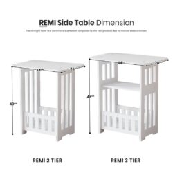 Small Coffee Table Lightweight Modern Wooden Square Small Coffee Side Table - Image 7