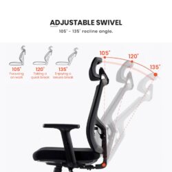 Memory Foam + Heavy Duty Office chair suitable for 100kg and above / ergonomic office chair - Image 7